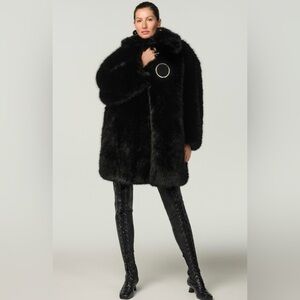 ZARA FAUX FUR COAT X STEFANO PILATI (M-L)